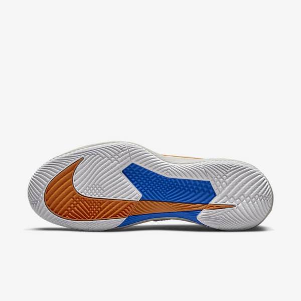 παπουτσια τενις Nike NikeCourt Air Zoom Vapor Pro Hard-Court γυναικεια ασπρα ανοιχτο Μπεζ μπλε | NK657OCL