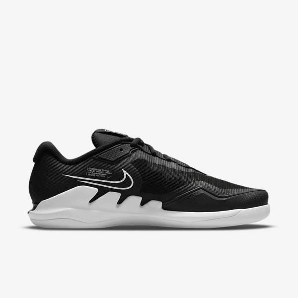 παπουτσια τενις Nike NikeCourt Air Zoom Vapor Pro Carpet ανδρικα μαυρα ασπρα | NK768PSE