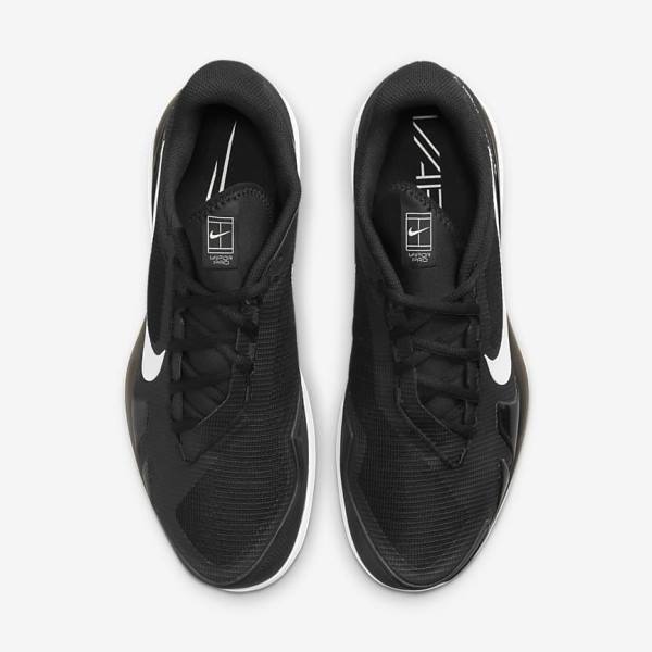 παπουτσια τενις Nike NikeCourt Air Zoom Vapor Pro Carpet ανδρικα μαυρα ασπρα | NK768PSE