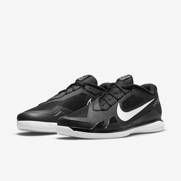 παπουτσια τενις Nike NikeCourt Air Zoom Vapor Pro Carpet ανδρικα μαυρα ασπρα | NK768PSE