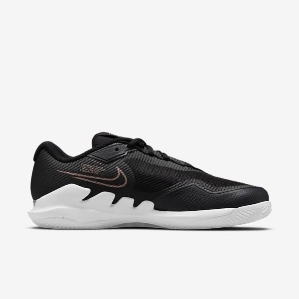 παπουτσια τενις Nike NikeCourt Air Zoom Vapor Pro Clay Court γυναικεια μαυρα ασπρα μεταλλικός κοκκινα καφε | NK816UTK