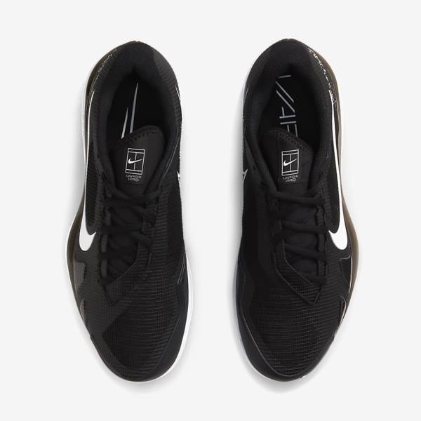 παπουτσια τενις Nike NikeCourt Air Zoom Vapor Pro Hard-Court ανδρικα μαυρα ασπρα | NK819UZA