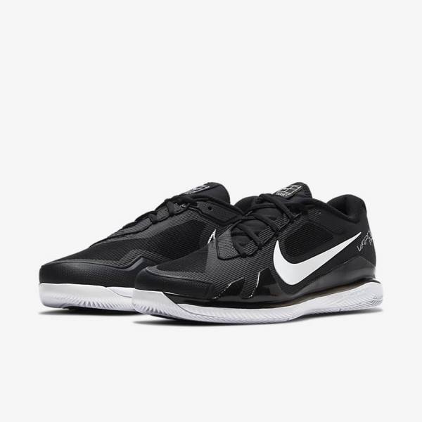 παπουτσια τενις Nike NikeCourt Air Zoom Vapor Pro Hard-Court ανδρικα μαυρα ασπρα | NK819UZA