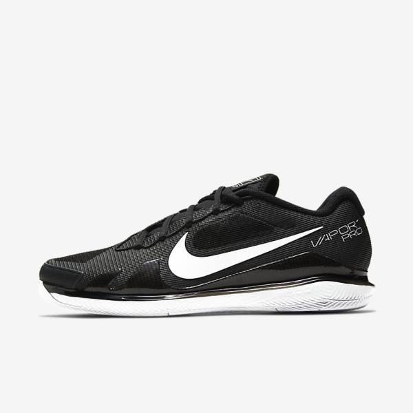 παπουτσια τενις Nike NikeCourt Air Zoom Vapor Pro Hard-Court ανδρικα μαυρα ασπρα | NK819UZA