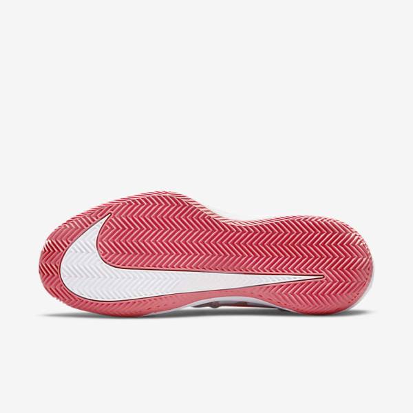 παπουτσια τενις Nike NikeCourt Air Zoom Vapor Pro Clay Court γυναικεια ασπρα ροζ ανοιχτο μπλε | NK918LCR