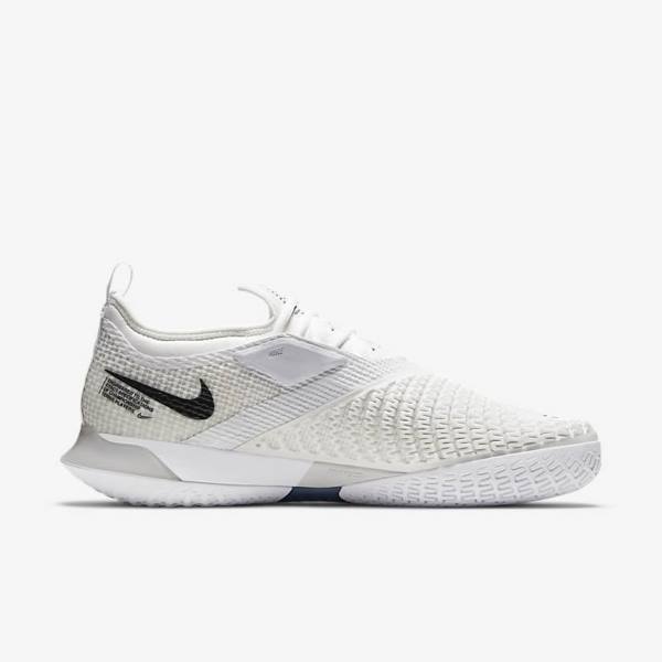 παπουτσια τενις Nike NikeCourt React Vapor NXT Hard-Court ανδρικα ασπρα γκρι μαυρα | NK614OPT