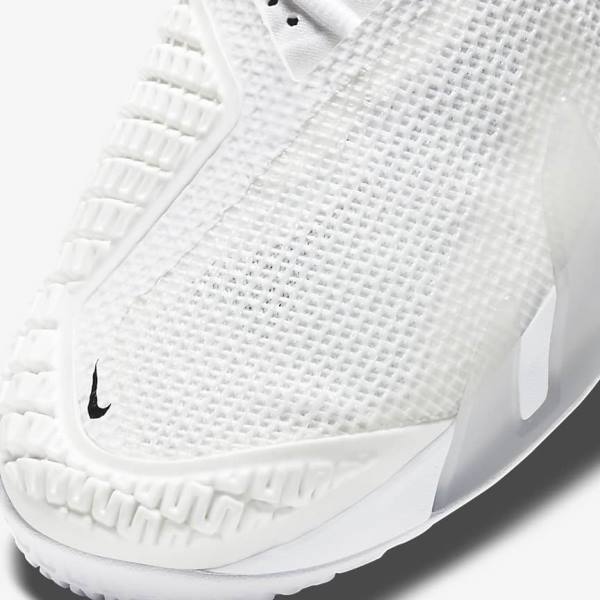 παπουτσια τενις Nike NikeCourt React Vapor NXT Hard-Court ανδρικα ασπρα γκρι μαυρα | NK614OPT