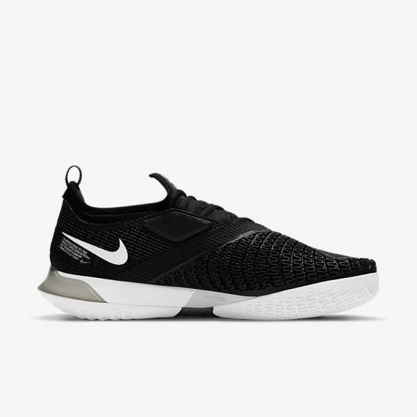 παπουτσια τενις Nike NikeCourt React Vapor NXT Hard-Court ανδρικα μαυρα ασπρα | NK812DJQ