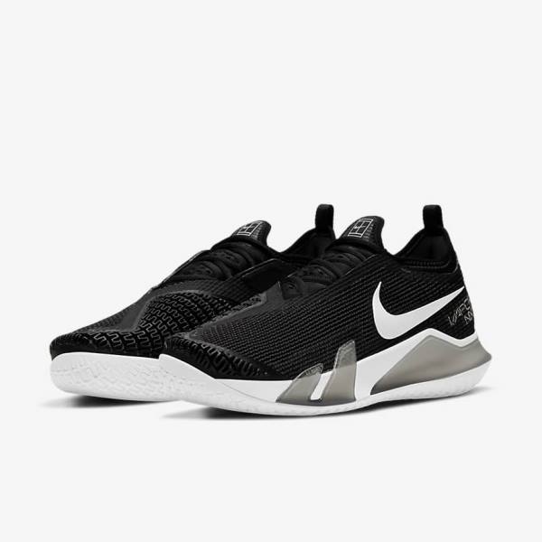 παπουτσια τενις Nike NikeCourt React Vapor NXT Hard-Court ανδρικα μαυρα ασπρα | NK812DJQ