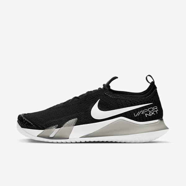 παπουτσια τενις Nike NikeCourt React Vapor NXT Hard-Court ανδρικα μαυρα ασπρα | NK812DJQ