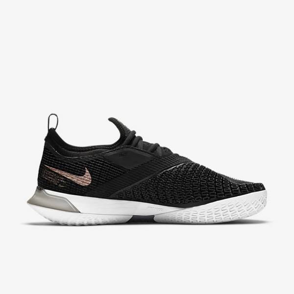 παπουτσια τενις Nike NikeCourt React Vapor NXT Hard Court γυναικεια μαυρα μεταλλικός κοκκινα καφε ασπρα | NK827YEB