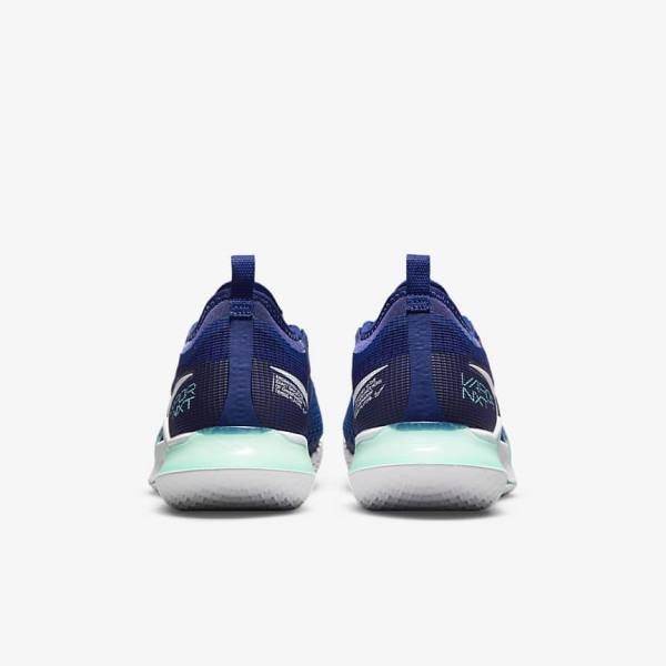 παπουτσια τενις Nike NikeCourt React Vapor NXT Hard-Court ανδρικα μπλε ρουά μπλε τυρκουάζ πορτοκαλι ασπρα | NK942ZIV