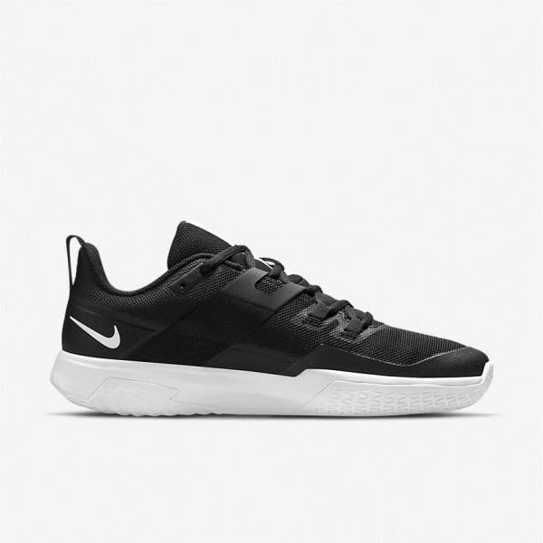 παπουτσια τενις Nike NikeCourt Vapor Lite Hard Court ανδρικα μαυρα ασπρα | NK163HXI