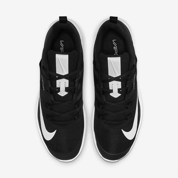 παπουτσια τενις Nike NikeCourt Vapor Lite Hard Court ανδρικα μαυρα ασπρα | NK163HXI