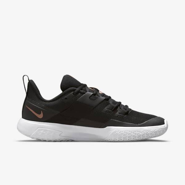 παπουτσια τενις Nike NikeCourt Vapor Lite Hard-Court γυναικεια μαυρα ασπρα μεταλλικός κοκκινα καφε | NK395HYW