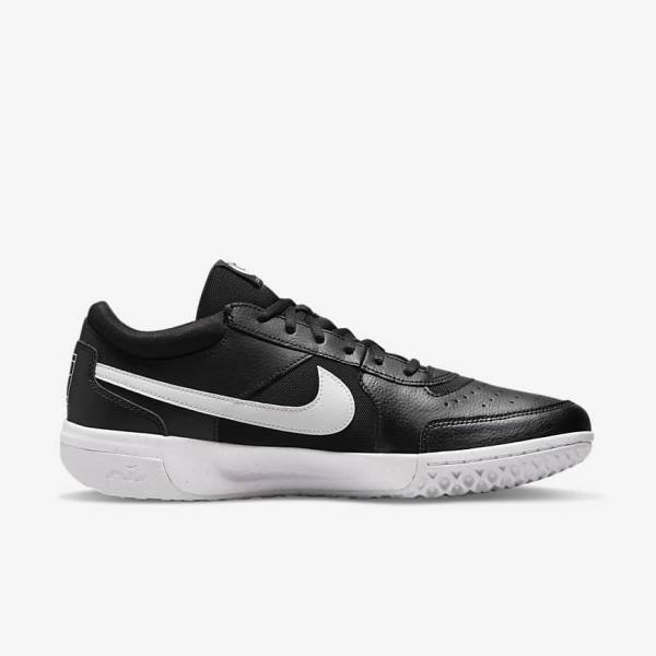 παπουτσια τενις Nike NikeCourt Zoom Lite 3 Hard Court ανδρικα μαυρα ασπρα | NK134DAP