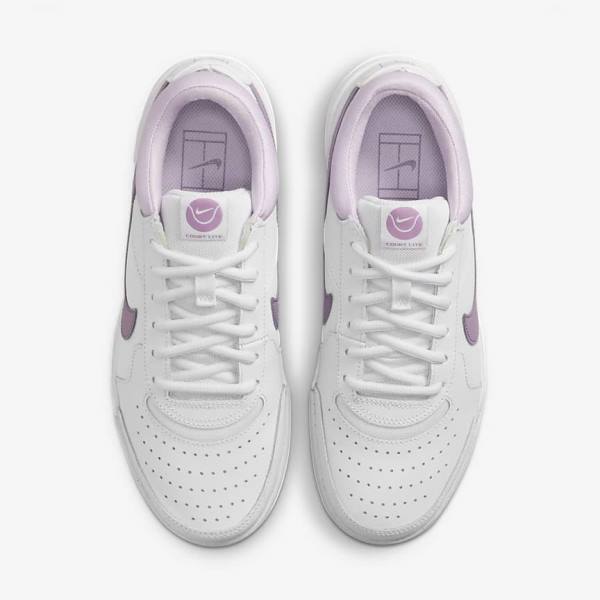 παπουτσια τενις Nike NikeCourt Zoom Lite 3 γυναικεια ασπρα | NK219ACZ