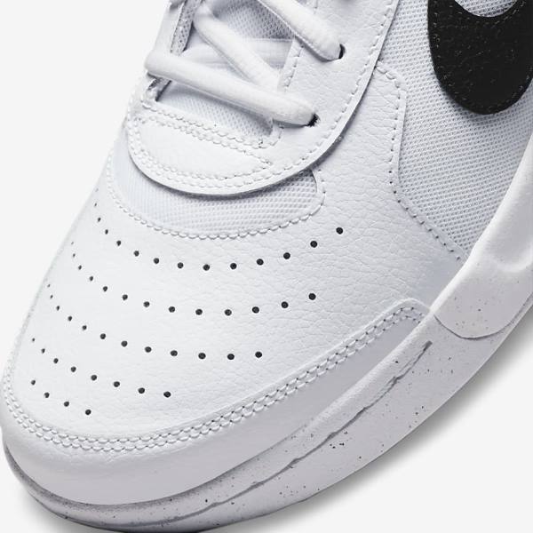 παπουτσια τενις Nike NikeCourt Zoom Lite 3 Hard Court ανδρικα ασπρα μαυρα | NK841FWP