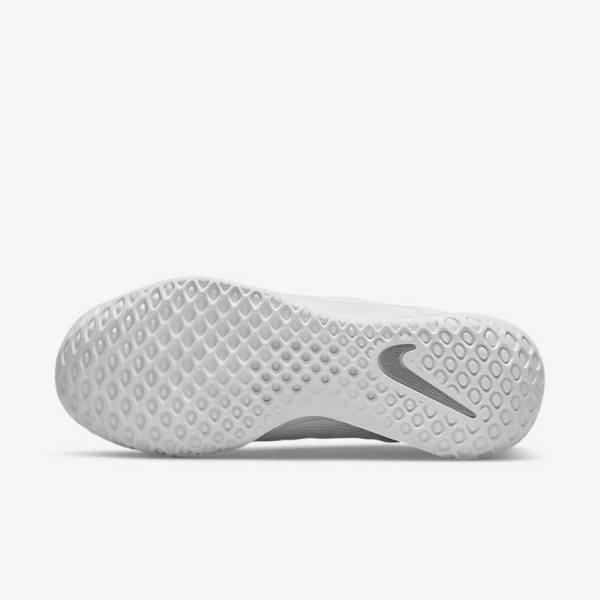 παπουτσια τενις Nike NikeCourt Zoom NXT Hard Court γυναικεια ασπρα γκρι μεταλλικός ασημι | NK059CUI