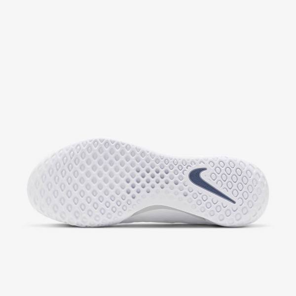 παπουτσια τενις Nike NikeCourt Zoom NXT Hard Court ανδρικα ασπρα γκρι σκουρο μπλε | NK381KDH