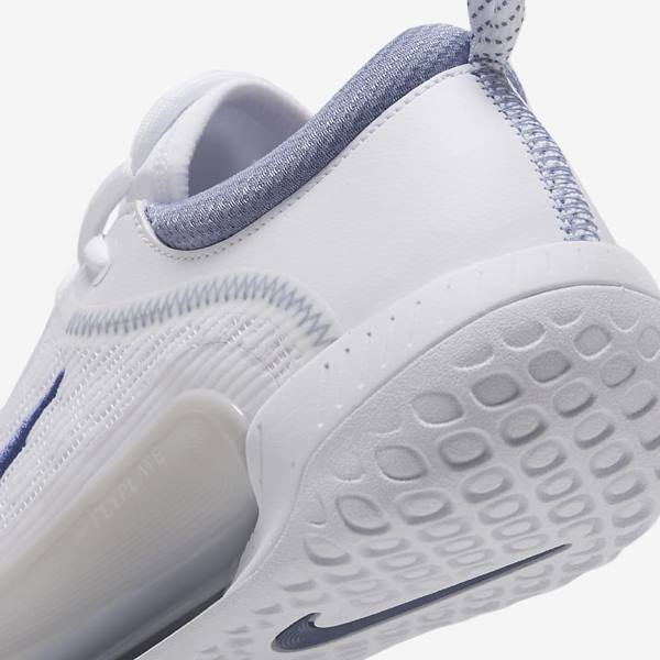 παπουτσια τενις Nike NikeCourt Zoom NXT Hard Court ανδρικα ασπρα γκρι σκουρο μπλε | NK381KDH