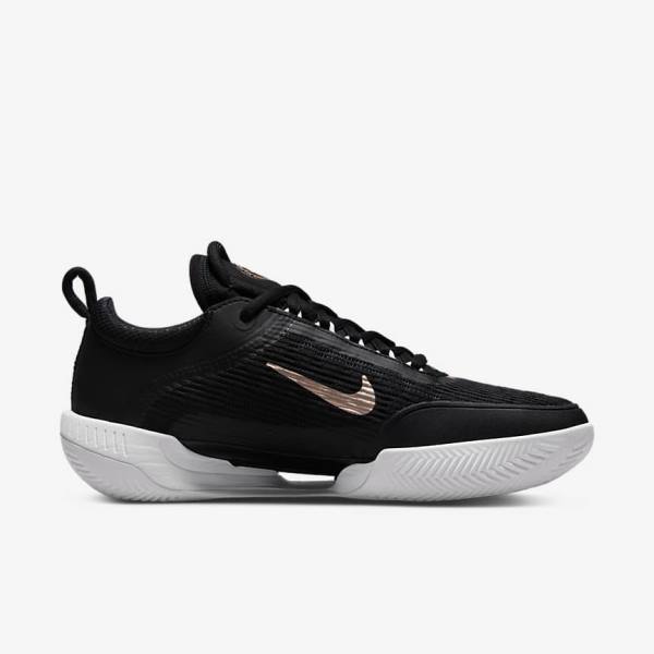 παπουτσια τενις Nike NikeCourt Zoom NXT Clay Court γυναικεια μαυρα ασπρα σκούρο γκρι μεταλλικός κοκκινα καφε | NK634TZW