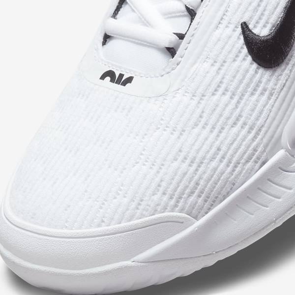 παπουτσια τενις Nike NikeCourt Zoom NXT Hard Court ανδρικα ασπρα μαυρα | NK895ZGR