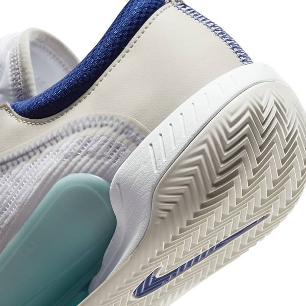 παπουτσια τενις Nike NikeCourt Zoom NXT Clay Court ανδρικα ασπρα ανοιχτο Μπεζ τυρκουάζ μπλε ρουά μπλε | NK923KUV