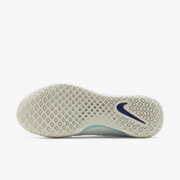 παπουτσια τενις Nike NikeCourt Zoom NXT Hard Court ανδρικα ασπρα ανοιχτο Μπεζ τυρκουάζ μπλε ρουά μπλε | NK983HWN