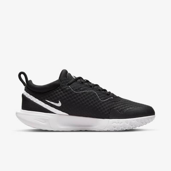 παπουτσια τενις Nike NikeCourt Zoom Pro Hard Court ανδρικα μαυρα ασπρα | NK517VUH