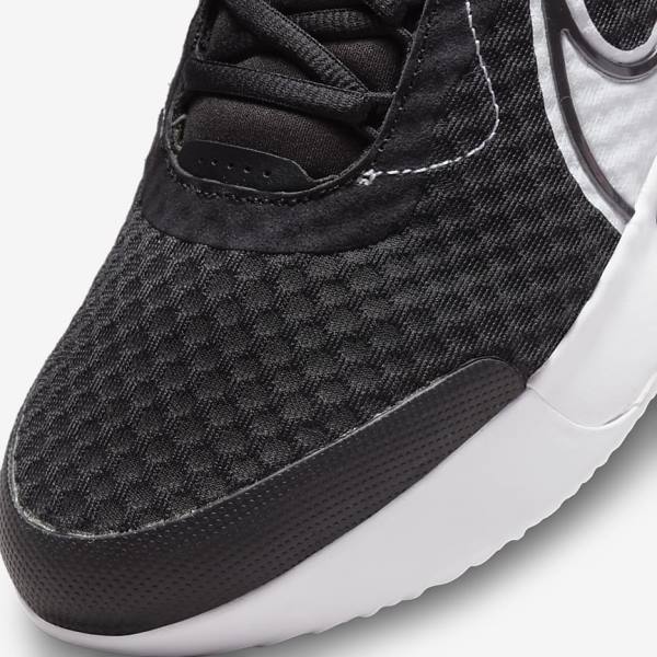 παπουτσια τενις Nike NikeCourt Zoom Pro Hard Court ανδρικα μαυρα ασπρα | NK517VUH