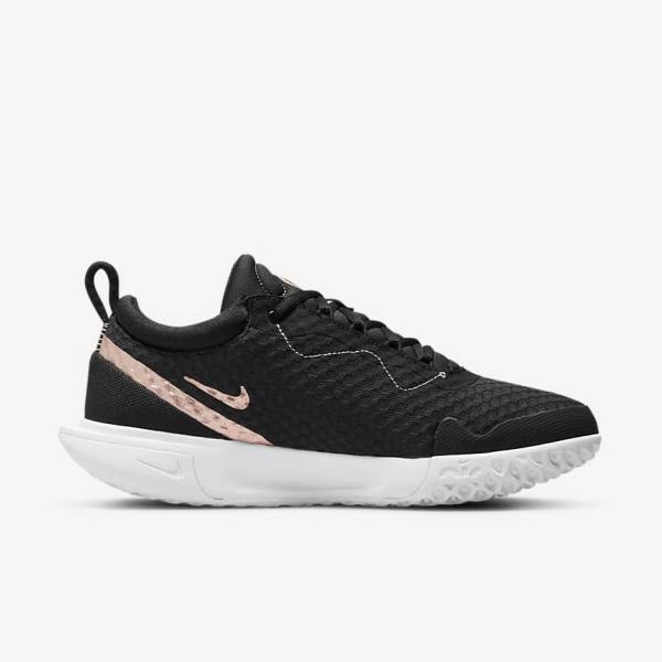 παπουτσια τενις Nike NikeCourt Zoom Pro Hard Court γυναικεια μαυρα ασπρα μεταλλικός κοκκινα καφε | NK597QVD