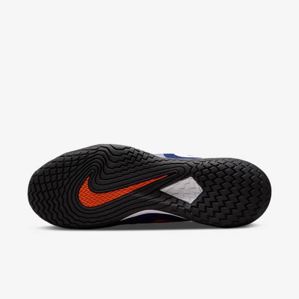 παπουτσια τενις Nike NikeCourt Zoom Vapor Cage 4 Rafa Hard Court ανδρικα μπλε ρουά μπλε πορτοκαλι μαυρα ασπρα | NK097APC