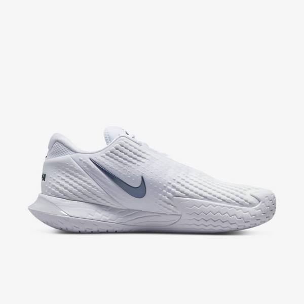 παπουτσια τενις Nike NikeCourt Zoom Vapor Cage 4 Rafa Hard Court ανδρικα ασπρα μαυρα | NK631JUZ