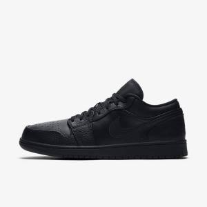 Jordan Παπουτσια Nike Air Jordan 1 Low ανδρικα μαυρα | NK682QJI