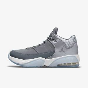 Jordan Παπουτσια Nike Jordan Max Aura 3 ανδρικα γκρι ασπρα γκρι | NK035HBK