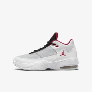 Jordan Παπουτσια Nike Jordan Max Aura 3 Older παιδικα ασπρα Πλατίνα μαυρα κοκκινα | NK901TNL