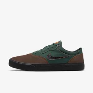 Skate Παπούτσια Nike SB Chron 2 ανδρικα ανοιχτο σοκολάτα πρασινο πορτοκαλι μαυρα | NK892PYA