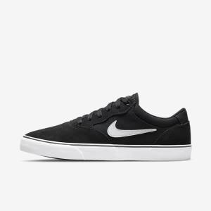 Skate Παπούτσια Nike SB Chron 2 ανδρικα μαυρα ασπρα | NK963APJ