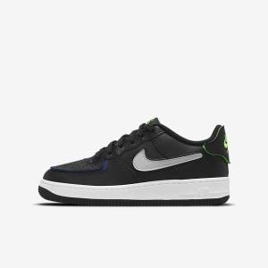 Αθλητικά Παπούτσια Nike Air Force 1-1 Older παιδικα μαυρα μεταλλικός ασημι | NK983EQT