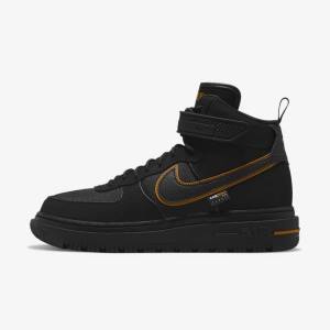 Αθλητικά Παπούτσια Nike Air Force 1 Boot ανδρικα μαυρα καφε χρυσο χρωμα | NK023KYQ
