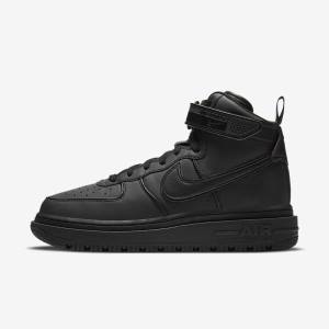Αθλητικά Παπούτσια Nike Air Force 1 Boot ανδρικα μαυρα σκούρο γκρι ασπρα | NK489IVO