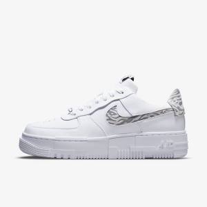 Αθλητικά Παπούτσια Nike Air Force 1 Pixel SE γυναικεια ασπρα γκρι ασπρα | NK761HTV