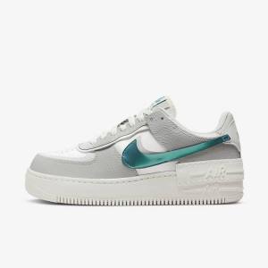 Αθλητικά Παπούτσια Nike Air Force 1 Shadow γυναικεια ασπρα γκρι ασπρα | NK314HCT