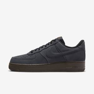 Αθλητικά Παπούτσια Nike Air Force 1 ανδρικα ασπρα σκούρο σοκολάτα | NK591DQX