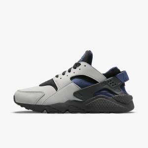 Αθλητικά Παπούτσια Nike Air Huarache LE ανδρικα γκρι μαυρα σκουρο μπλε | NK629YEM