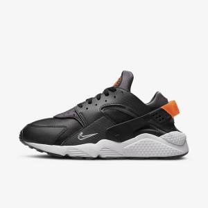 Αθλητικά Παπούτσια Nike Air Huarache ανδρικα μαυρα πορτοκαλι γκρι ασπρα | NK027VJI