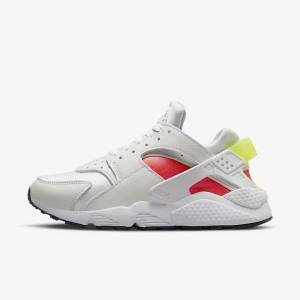 Αθλητικά Παπούτσια Nike Air Huarache γυναικεια ασπρα ανοιχτο κοκκινα μαυρα | NK056KGB