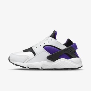 Αθλητικά Παπούτσια Nike Air Huarache γυναικεια ασπρα μωβ μαυρα | NK324WUY