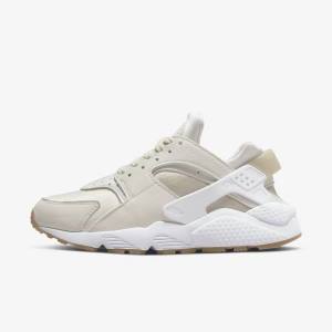 Αθλητικά Παπούτσια Nike Air Huarache γυναικεια Χακί ανοιχτο καφε ασπρα | NK794JBT